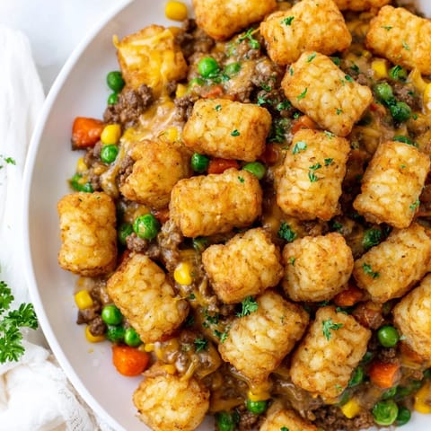 Tater Tot Beef Casserole