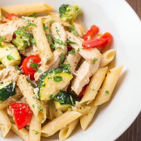 Garlic Herb Chicken Veg Pasta