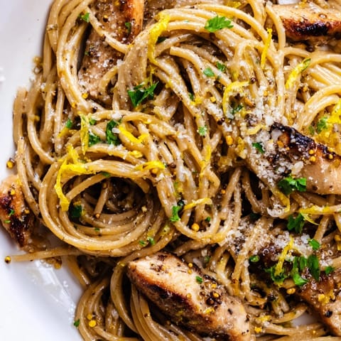 Brown Butter Lemon Chicken Pasta