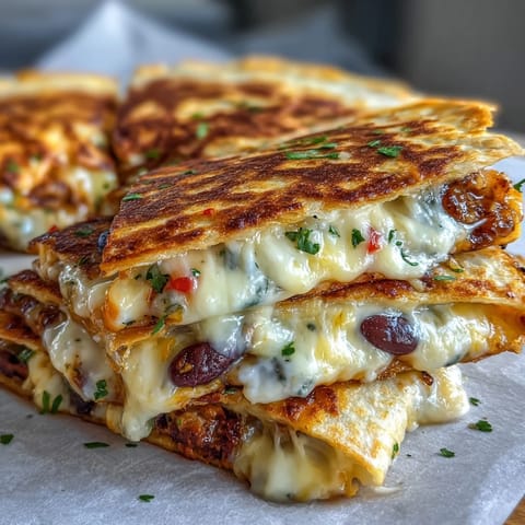 A festive vegetarian Blooming Quesadilla Ring baked until golden and crispy, arranged like a blooming flower for a crowd-pleasing party appetizer.