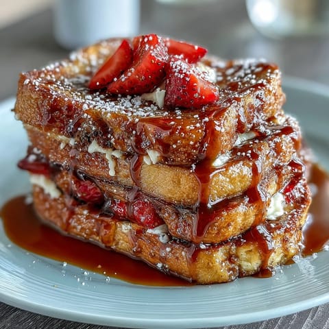 Spring Brunch Strawberry French Toast