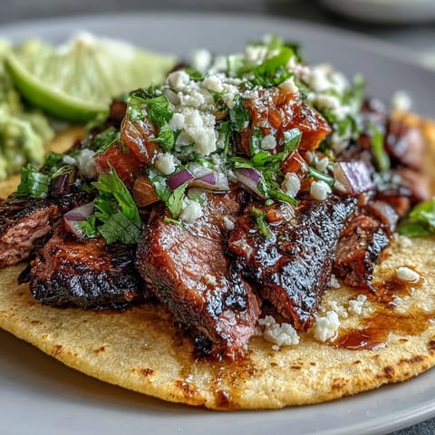 Juicy carne asada ready for a festive Cinco de Mayo street taco bar.