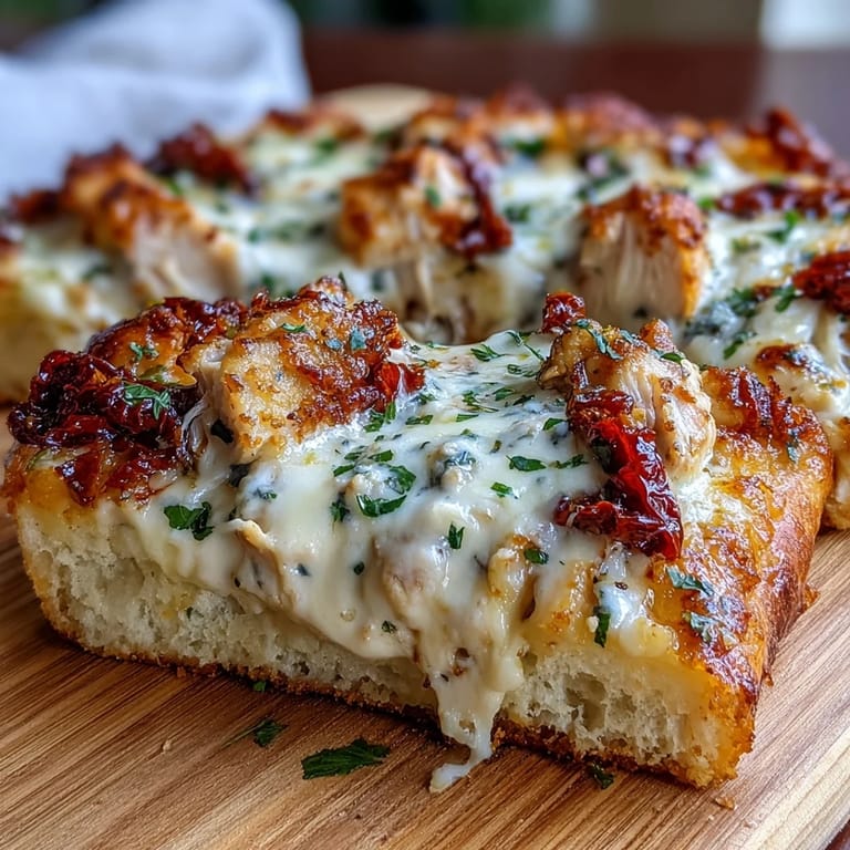 Freshly baked Marry Me Chicken Pizza served hot with a side salad for a complete weeknight dinner.