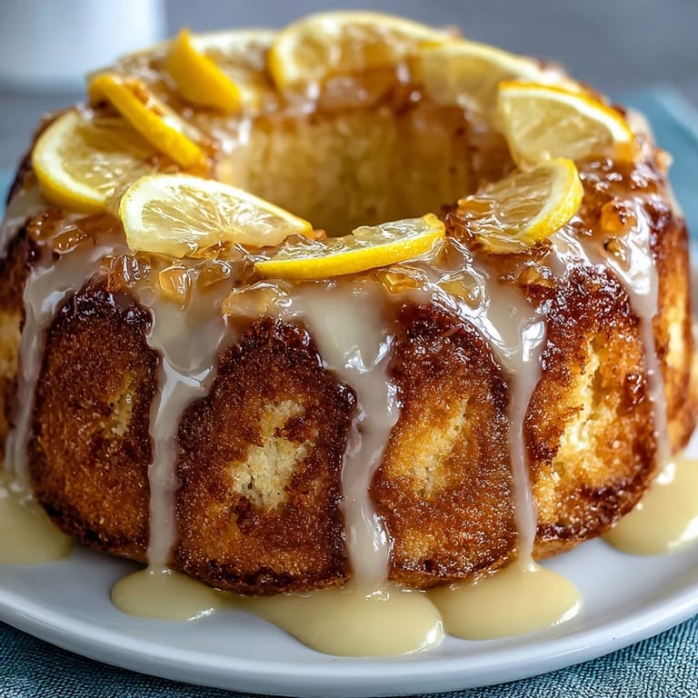 Zesty lemon drizzle loaf cake with bright citrus glaze, ideal for afternoon tea or dessert.
