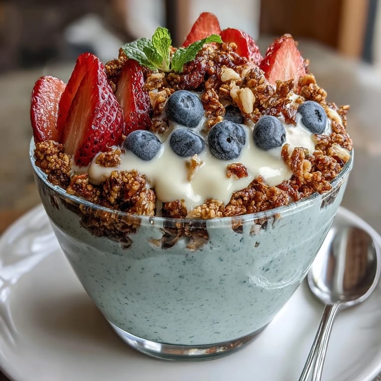 3. Individual fruit and granola cups topped with vanilla yogurt, decorated with soccer ball toppers, offering a nutritious and playful snack for young athletes.