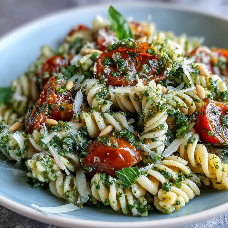 Picnic-ready pasta salad featuring cherry tomatoes, arugula, and zesty lemon, perfect for warm-weather gatherings or light lunches.